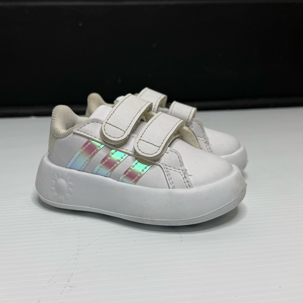 Adidas with Iridescent Stripes
